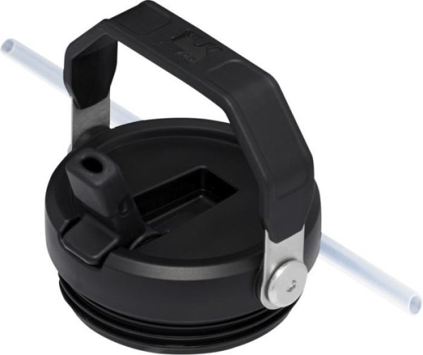Zoom bild av IceFlow™ flip-sugrör mugg, charcole