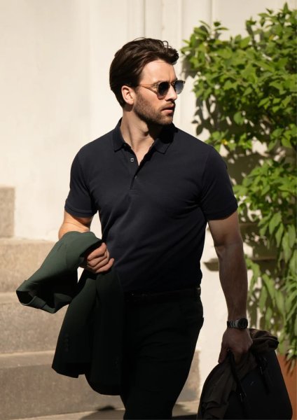 Zoom bild av Luxury stretch polo